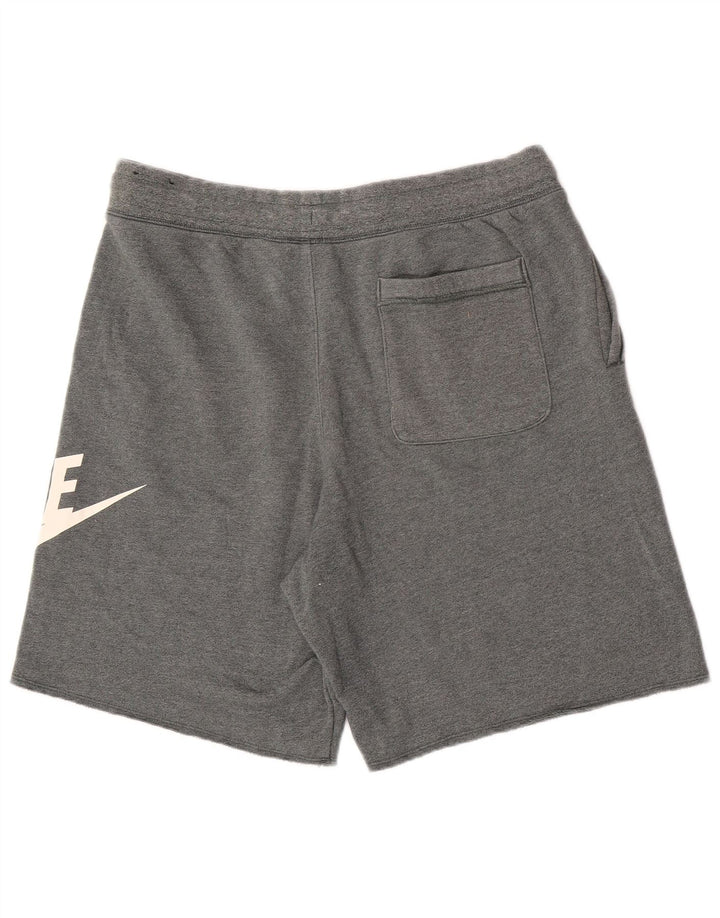 Męskie spodenki sportowe Nike Graphic, duże, szare, bawełniane