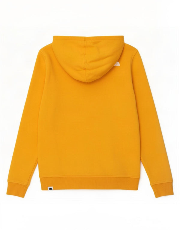 Dziewczęcy sweter z kapturem The North Face z grafiką, 14-15 lat, XL, żółty, bawełniany