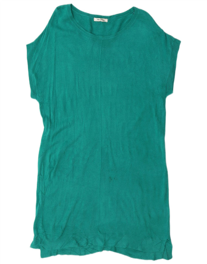 Damska sukienka typu shift Marks & Spencer UK 24 4XL Zielony poliester