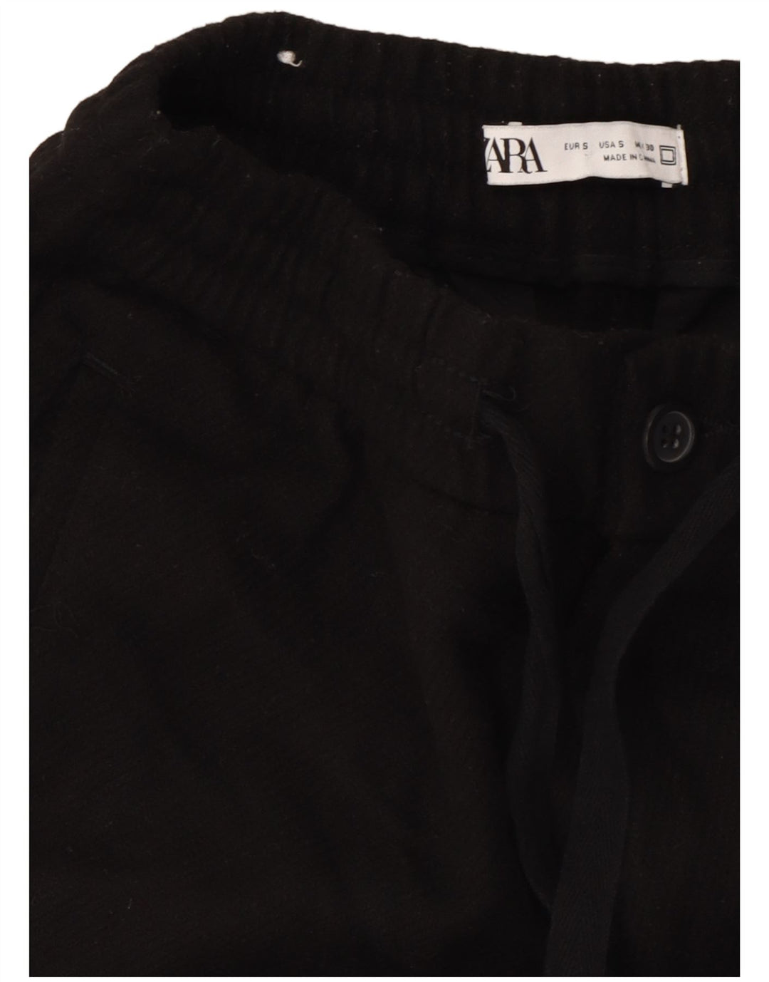 Męskie zwężane spodnie chino Zara, małe W30 L26, czarny poliester