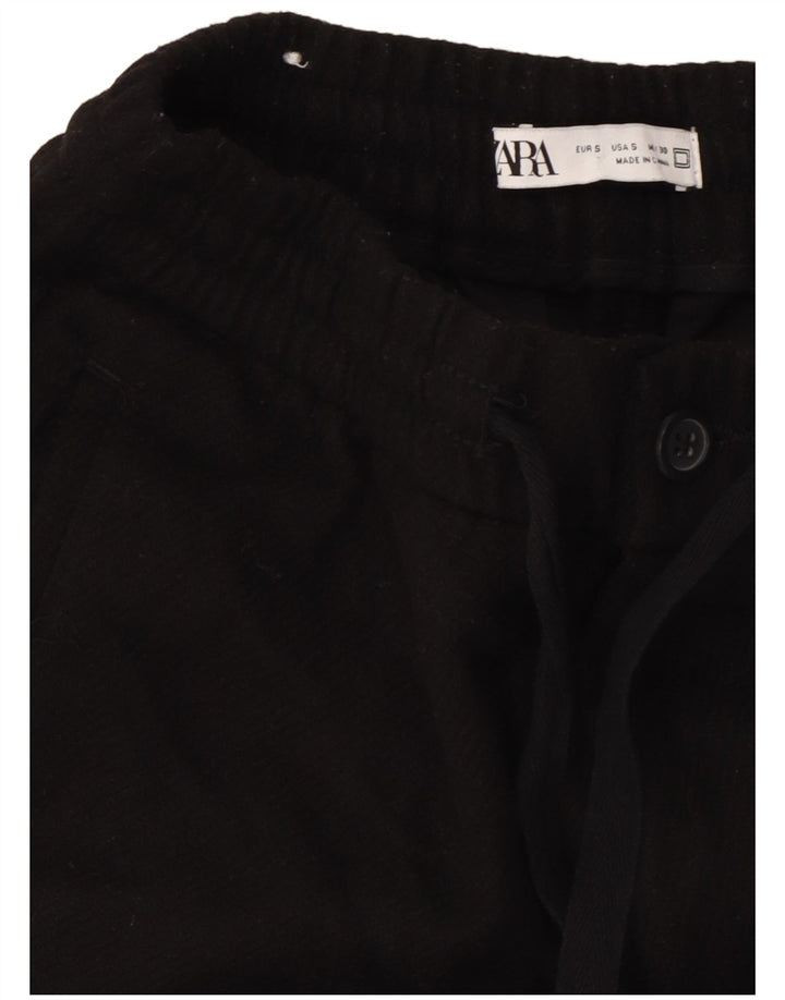 Męskie zwężane spodnie chino Zara, małe W30 L26, czarny poliester