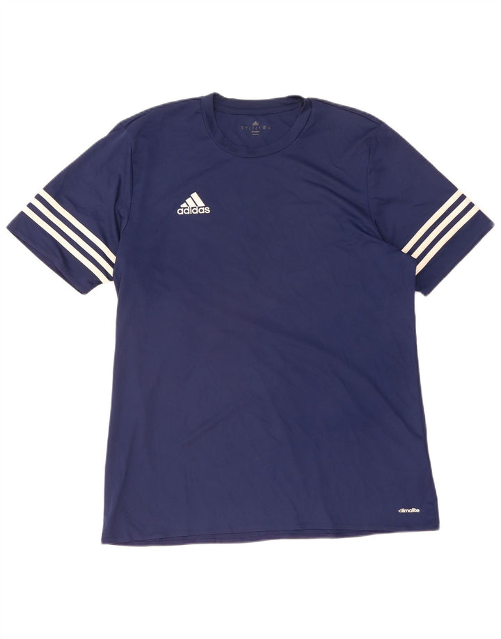Adidas Męska koszulka Climalite Top, duża, granatowa, z poliestru