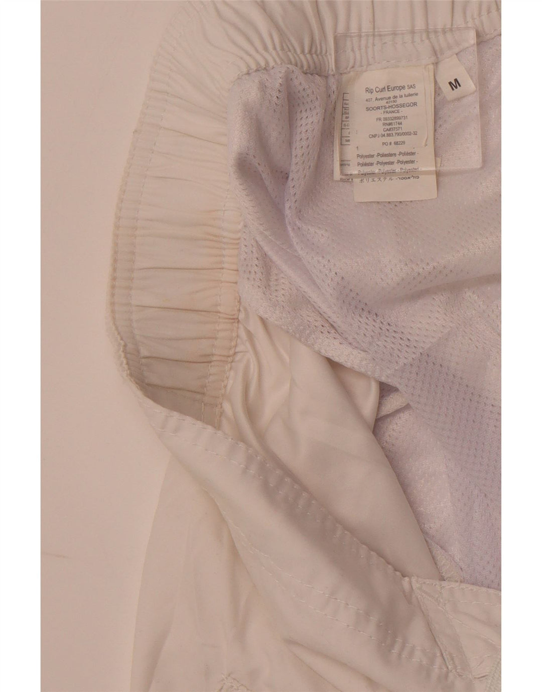 Męskie spodenki kąpielowe RIP CURL z grafiką, poliester w kolorze średniej bieli