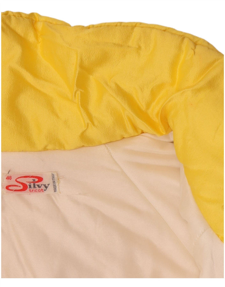 Damska kurtka narciarska Silvy Graphic Oversize IT 48 XL Żółty poliester