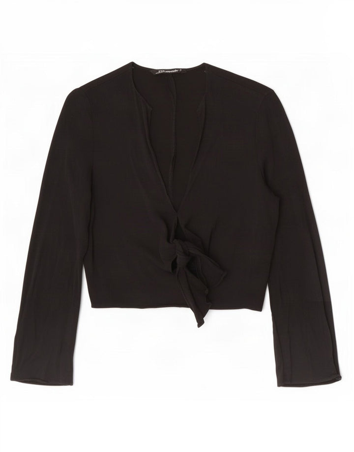 Top damski bolerko Zara UK 12, średni czarny