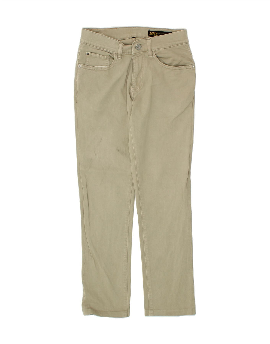 RIFLE Womens Straight Jeans W28 L28  Beige Vintage Rifle and Second-Hand Rifle from Messina Hembry 
