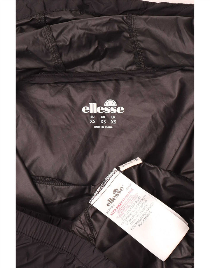 Męska kurtka przeciwdeszczowa z kapturem Anorak Ellesse UK 34 XS Czarny poliamid
