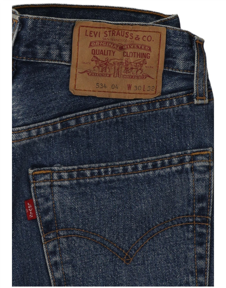Męskie jeansy Levi's 534 Tapered W30 L29 Niebieskie bawełniane