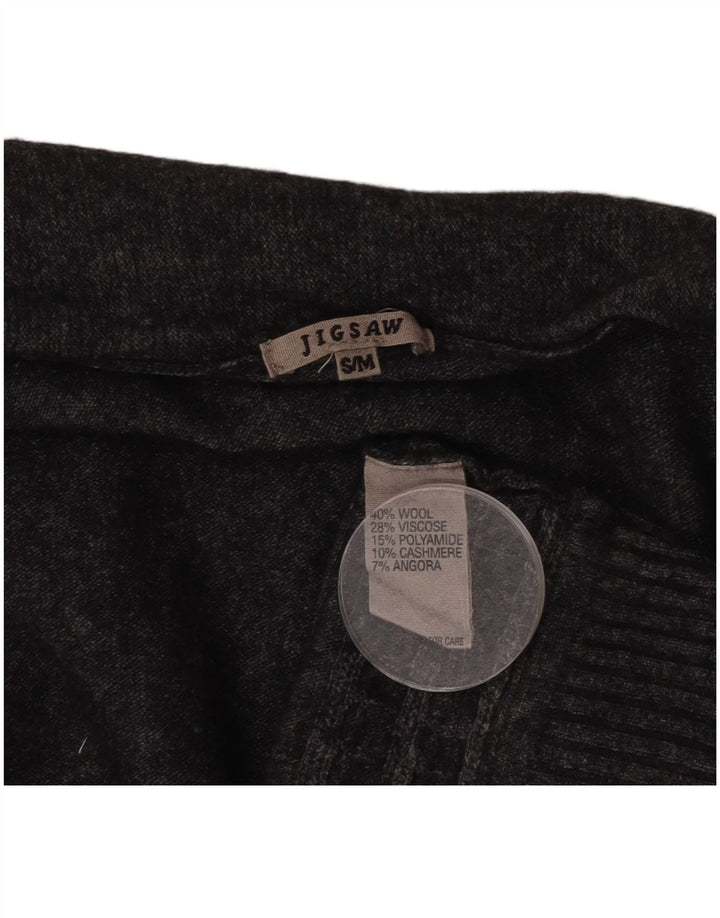 Sweter damski Jigsaw Longline Cardigan UK 10 Small, szara wełna
