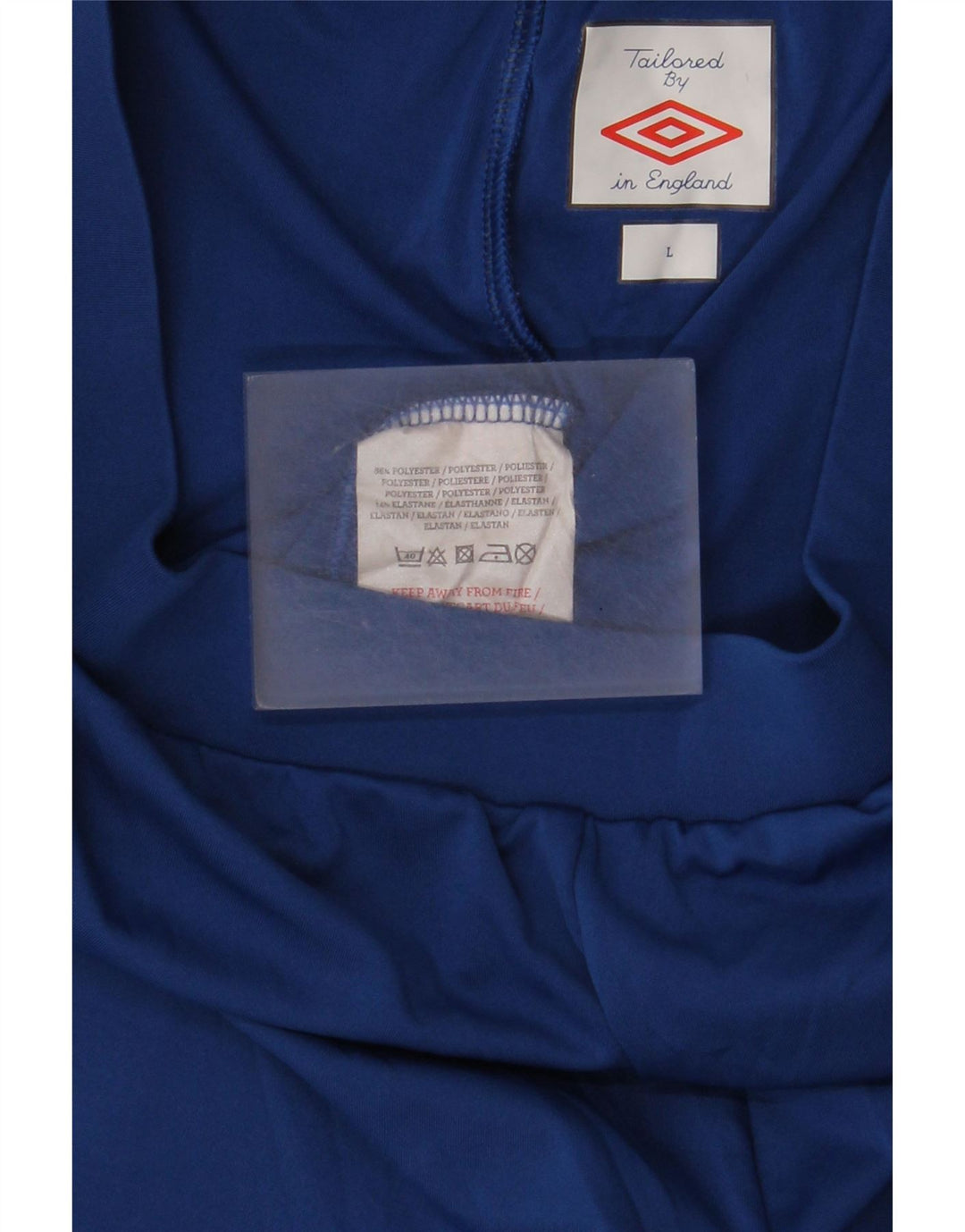 Męskie spodenki sportowe Umbro, duże, niebieskie, poliestrowe