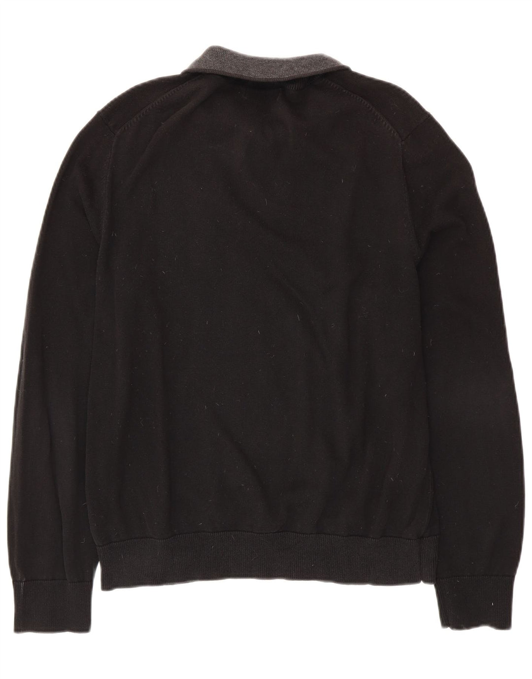 Męski sweter NAUTICA z zamkiem błyskawicznym, duży, czarny, bawełniany