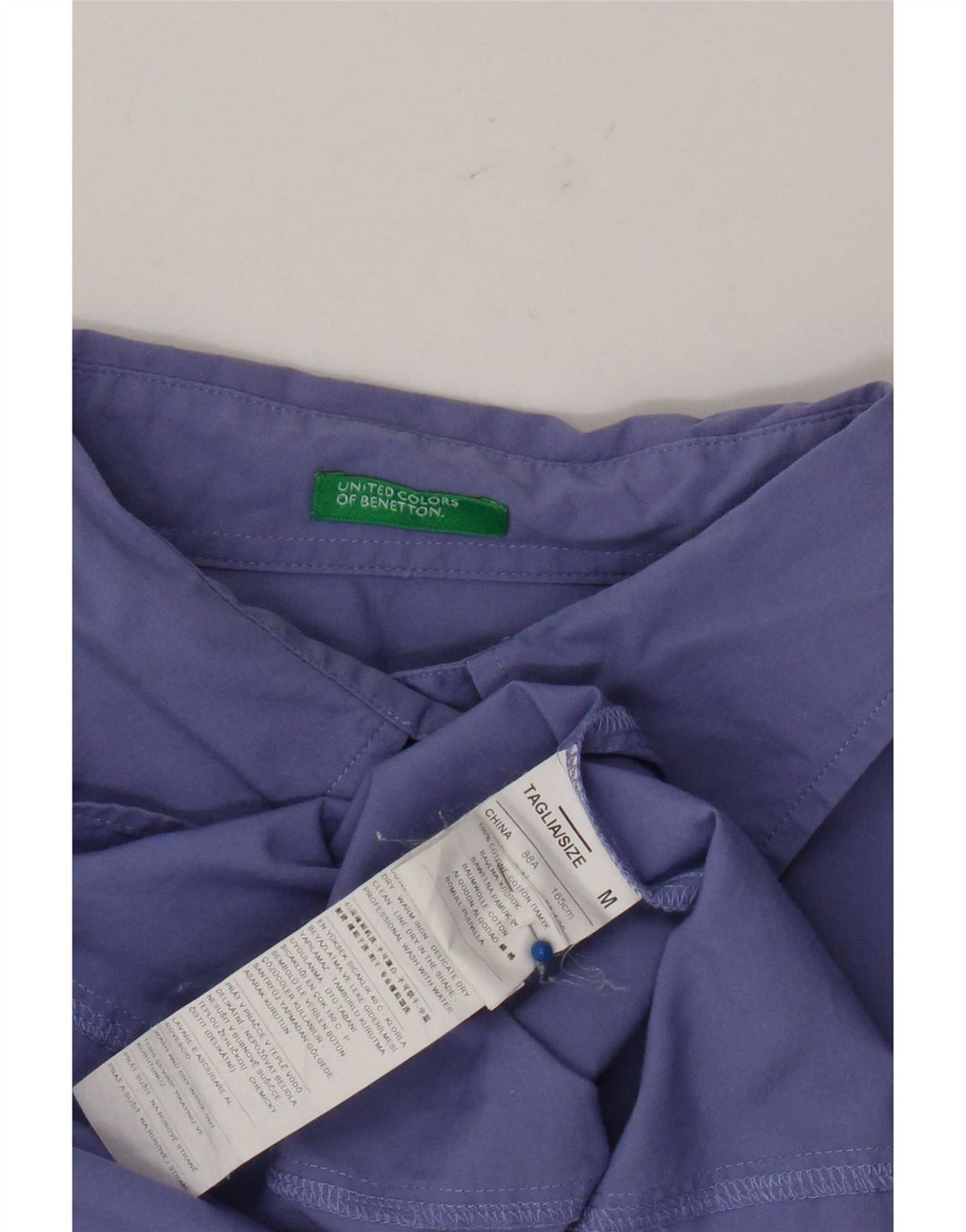 Koszula damska Benetton UK 14, średni fiolet, bawełna