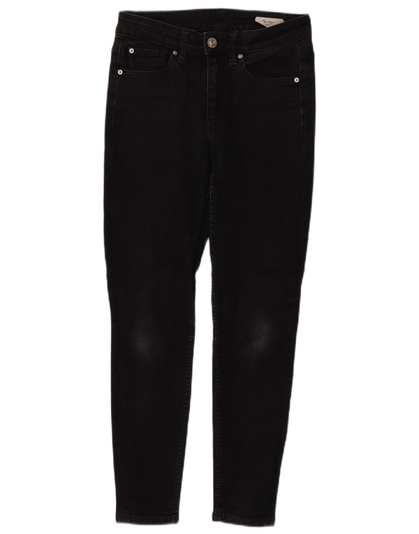 Marks & Spencer Damskie The Ivy Skinny Jeans UK 8 Small W26 L26 Czarna bawełna