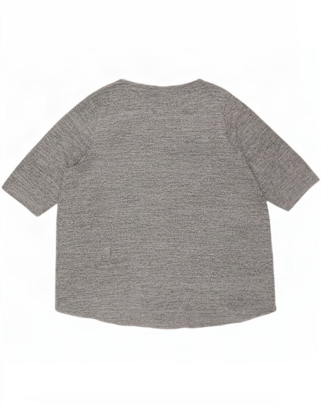 Marks & Spencer Damski top z grafiką z autografem, rękaw 3/4, UK 26 5XL, szary