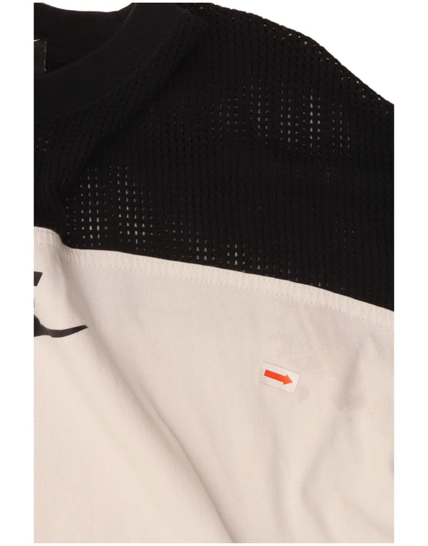 Damska koszulka NIKE Crop Graphic Top UK 10 Small White Colorblock