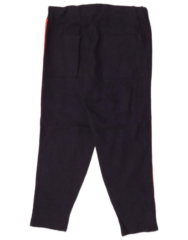 Spodnie damskie Zara Slim Casual, średnie W28 L26, granatowe, bloki kolorów