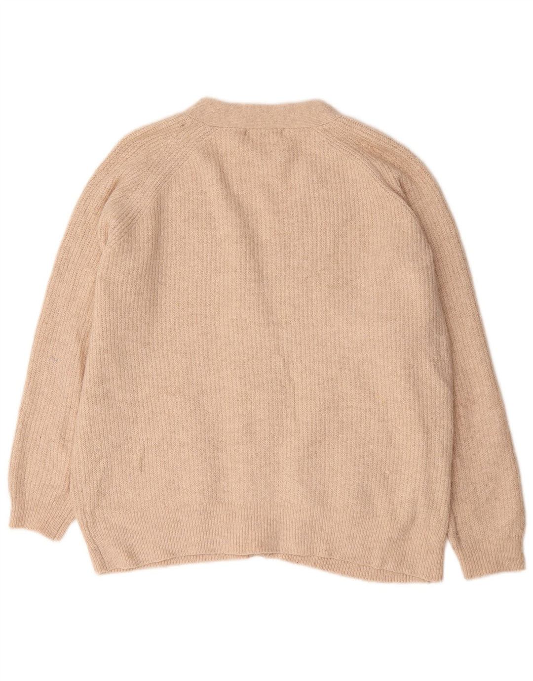 Marks & Spencer Damski sweter oversize UK 16, duży, beżowy, akrylowy