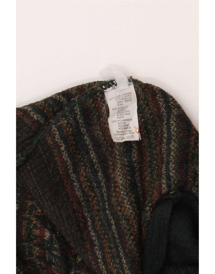 Sweter męski Rodes 2XL, brązowa, geometryczna wełna