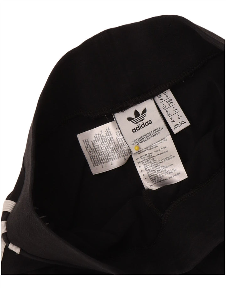 Legginsy Damskie Adidas UK 10 Małe Czarne Bawełniane