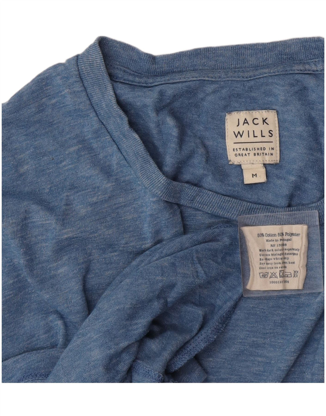 T-shirt męski Jack Wills, bawełniany, średniej wielkości, w niebieskie plamki