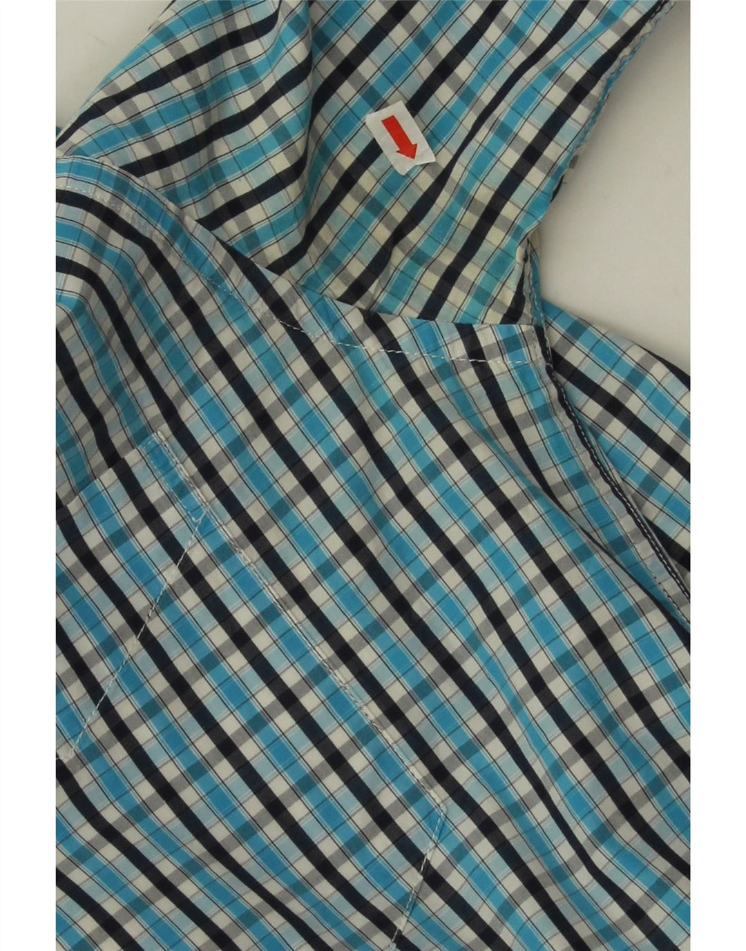 Koszula męska Sergio Tacchini, bawełniana, w średnią niebieską kratkę