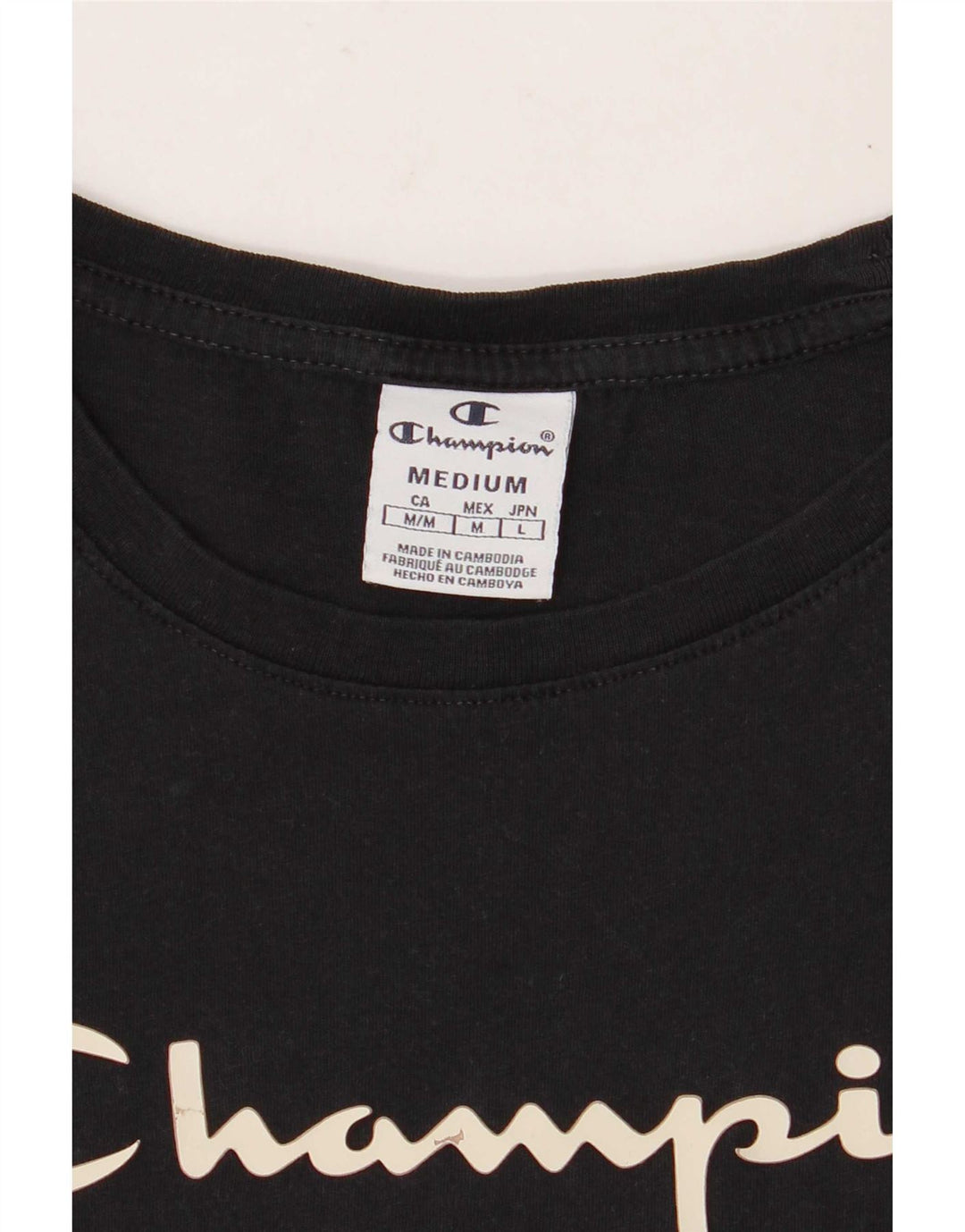 Damska koszulka graficzna Champion Top UK 12 Medium Black