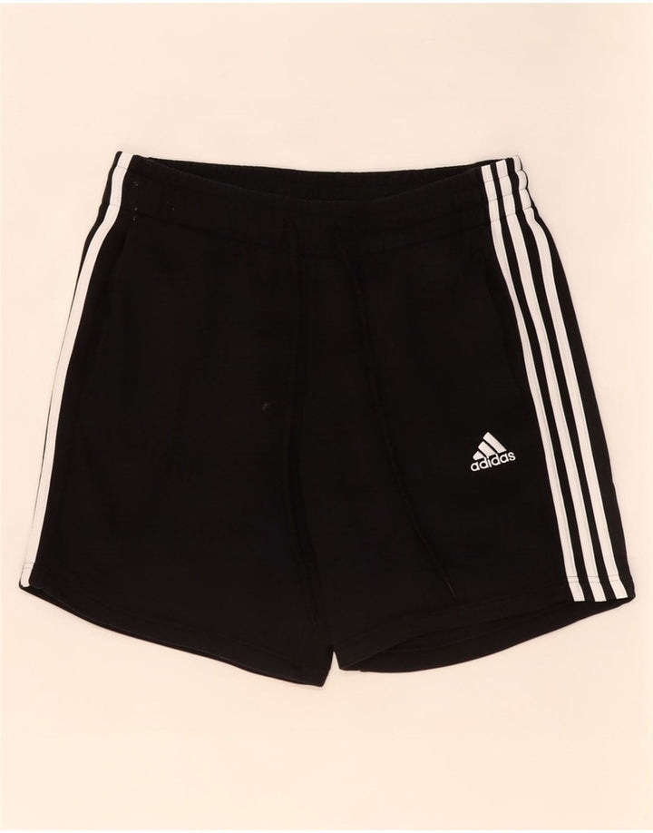 Męskie spodenki sportowe Adidas, średnie czarne, bawełniane