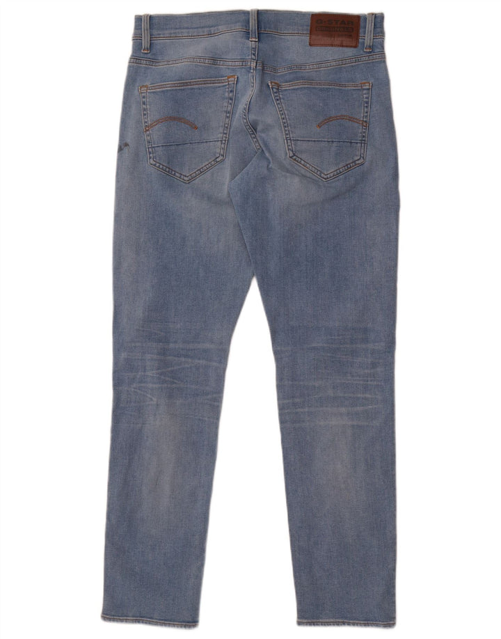 Męskie jeansy slim G-Star W31 L30 Niebieskie bawełniane
