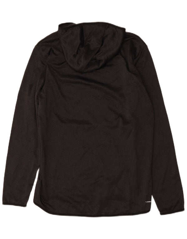 Męska bluza z kapturem Adidas Climawarm Graphic, średni czarny poliester
