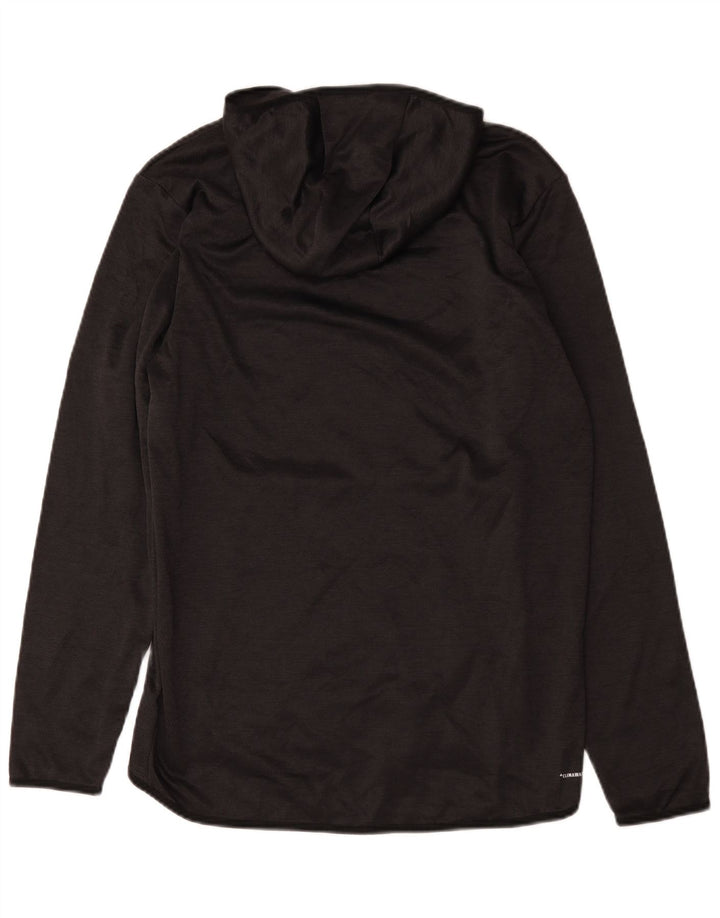 Męska bluza z kapturem Adidas Climawarm Graphic, średni czarny poliester