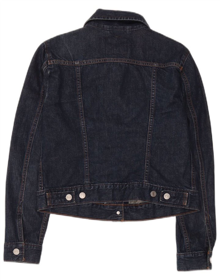 Damska kurtka dżinsowa Levi's Crop UK 12, średnia, granatowa, bawełniana