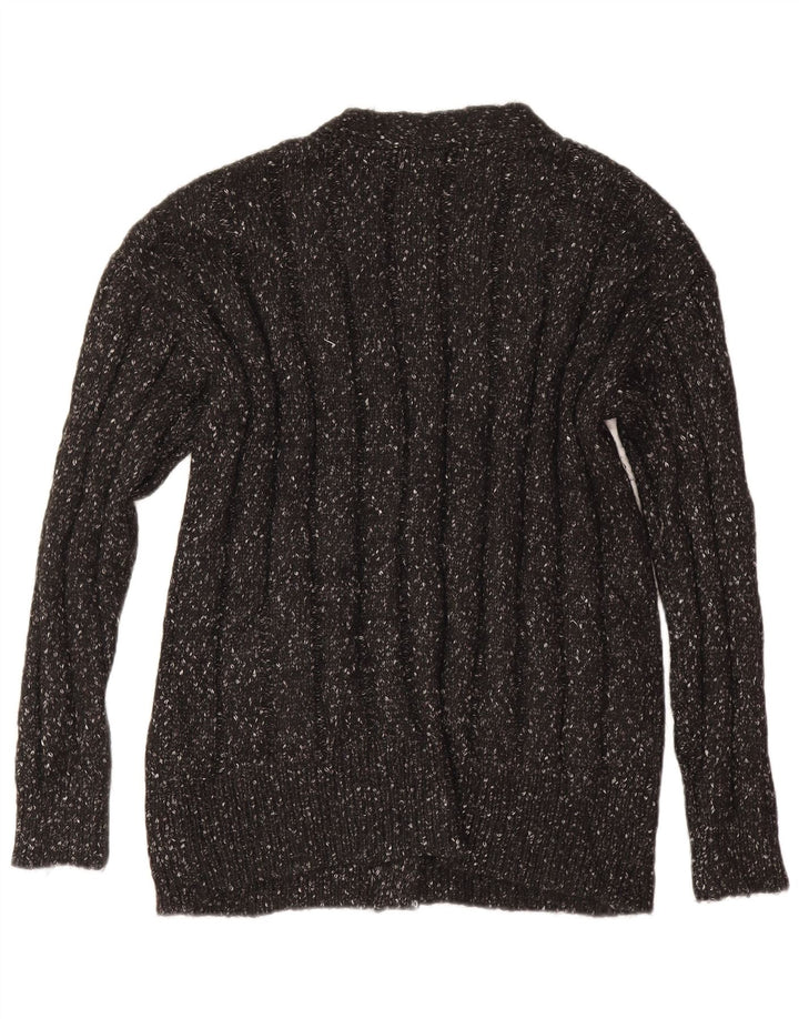 Marks & Spencer Damski sweter oversize UK 16, duży, szary, nakrapiany