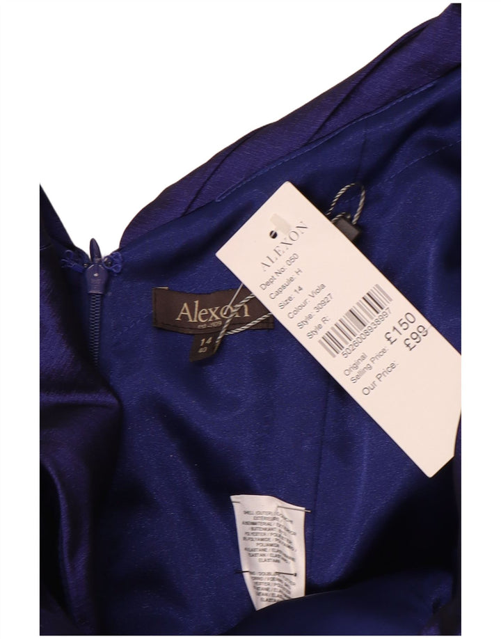 Damska obcisła sukienka bez rękawów ALEXON UK 14, średni fiolet, poliester