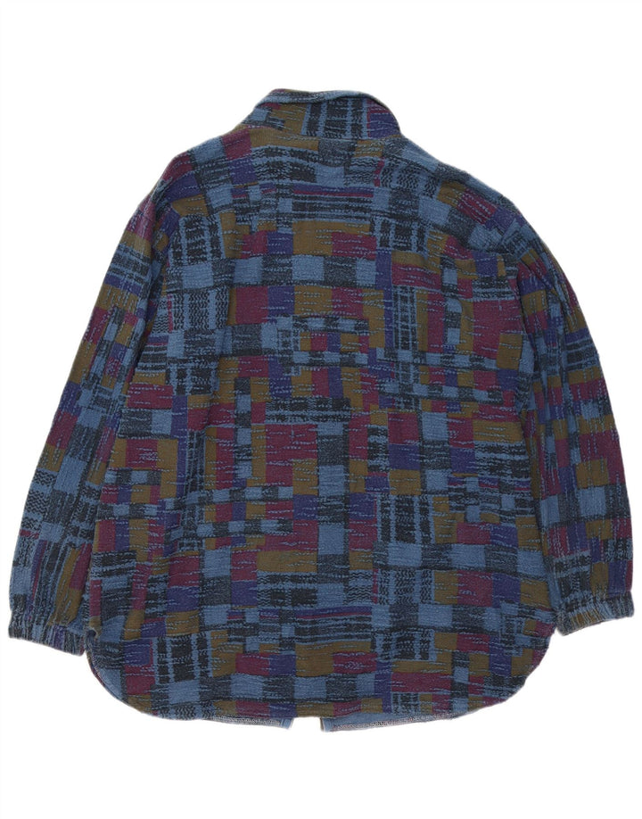 Męska kurtka bomber VINTAGE UK 42 XL, wielokolorowa, geometryczna