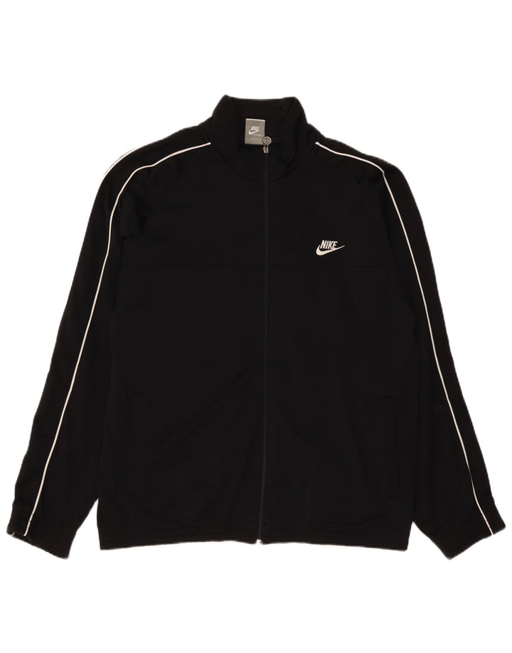 Męska kurtka dresowa Nike UK 41/43, duża, czarna, poliestrowa