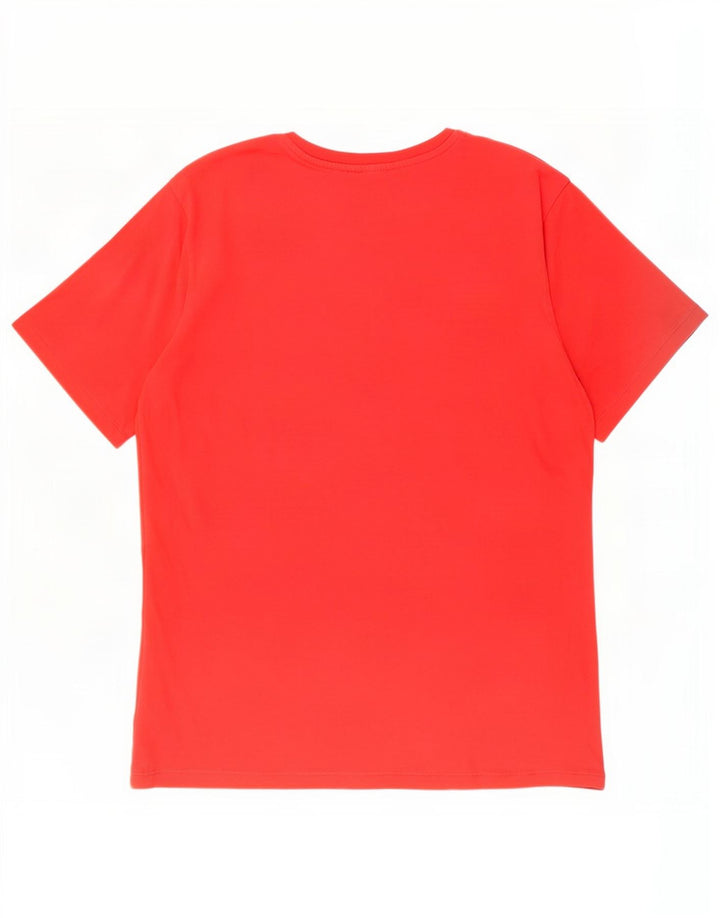 Męski T-shirt z grafiką North Sails, bawełniany, średni czerwony