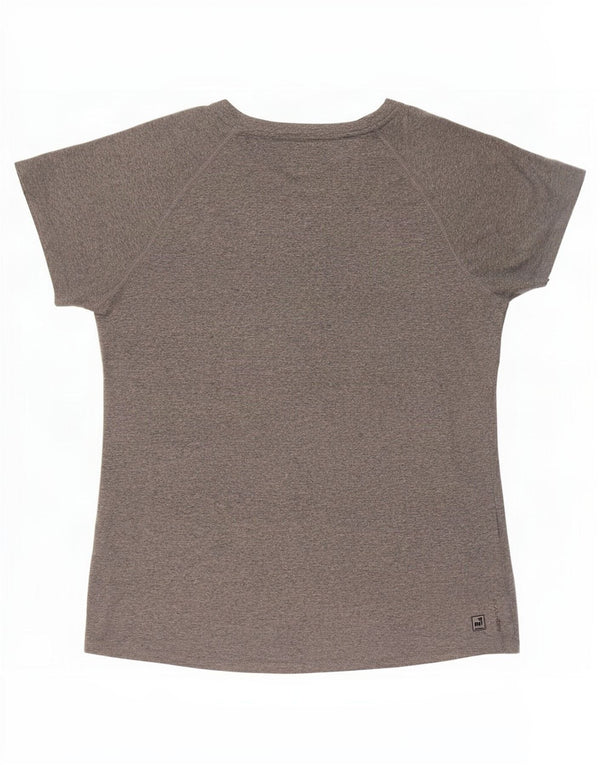 T-shirt damski The North Face UK 12, średni szary, nakrapiany poliester