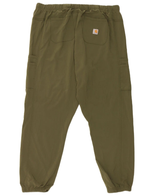 Męskie spodnie Carhartt Joggers XL W38 L27 Zielony poliester