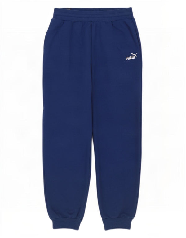 Męskie spodnie dresowe Puma Joggers UK 14 Średni niebieski, bawełniany