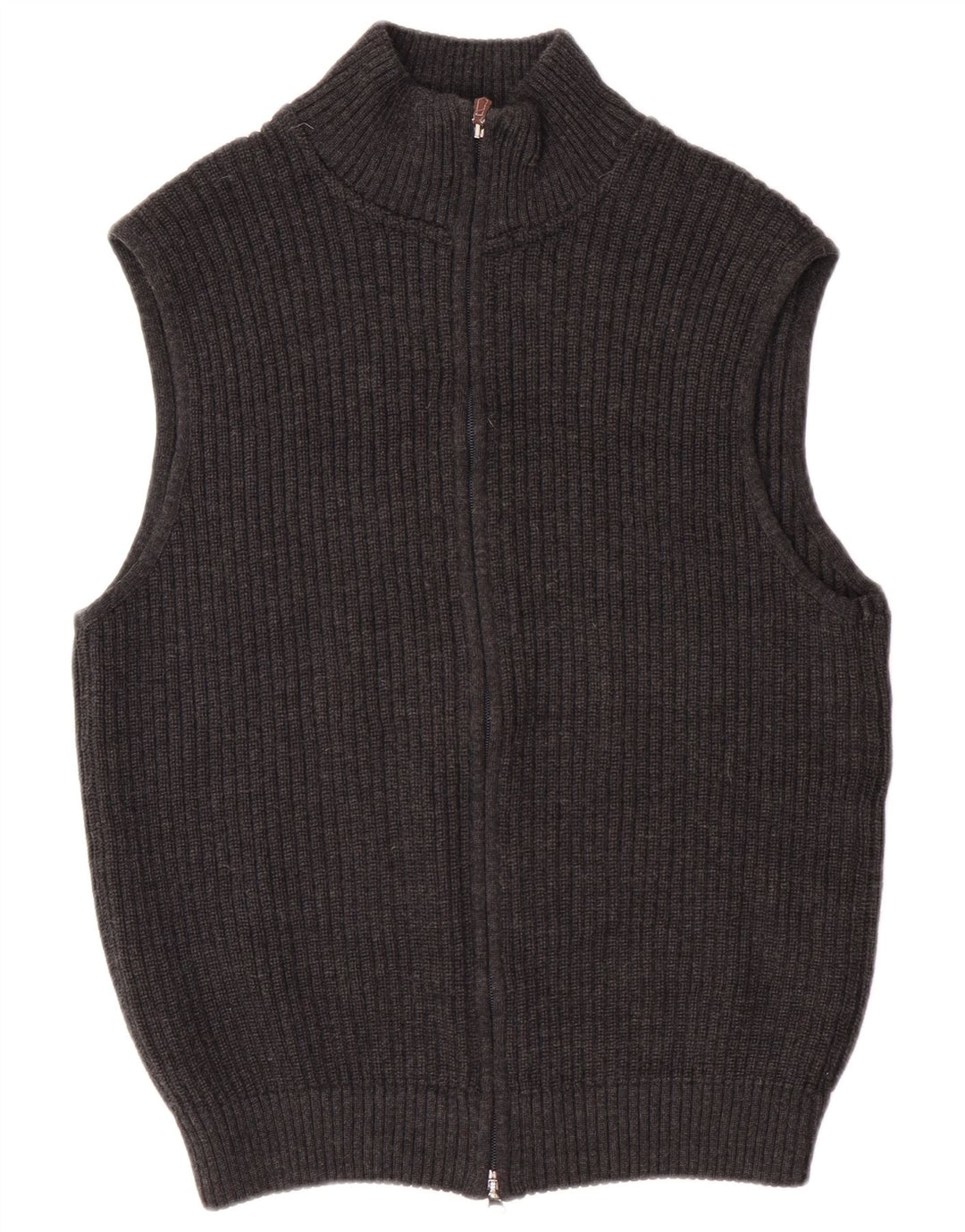 Bramante Męski sweter rozpinany Średni szary z dziewiczej wełny