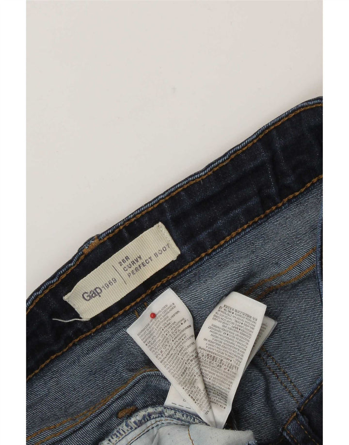 Jeansy damskie Gap Curvy Bootcut W26 L30 Granatowe, bawełniane