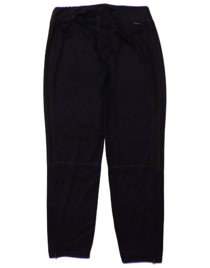 ADIDAS Womens Climalite Leggings UK 16/18 Large  Navy Blue Polyester