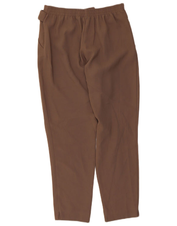 Damskie zwężane spodnie codzienne Topshop UK 10 Small W28 L27 Brązowy poliester
