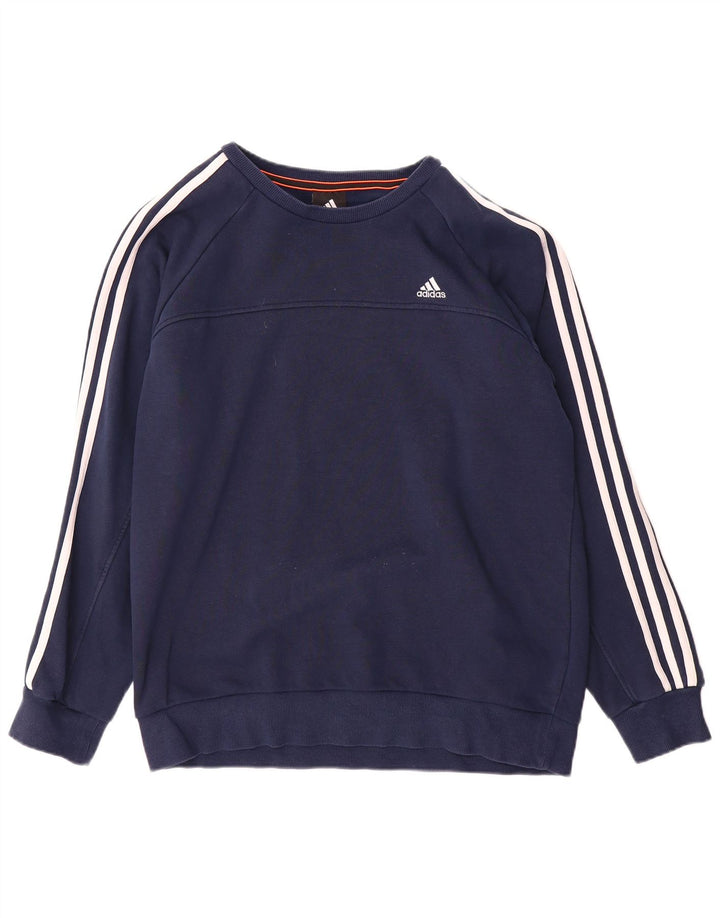 Bluza męska Adidas Climalite, duża, bawełniana, granatowa