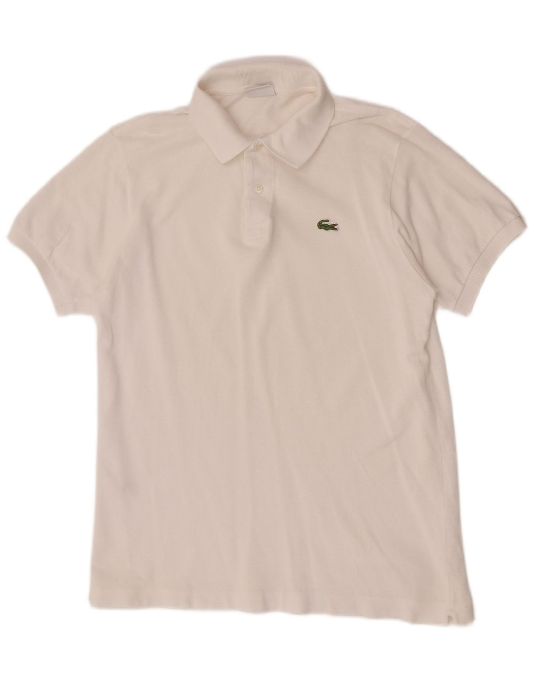 Męska koszulka polo Lacoste, rozmiar 4, średnia, biała, bawełniana