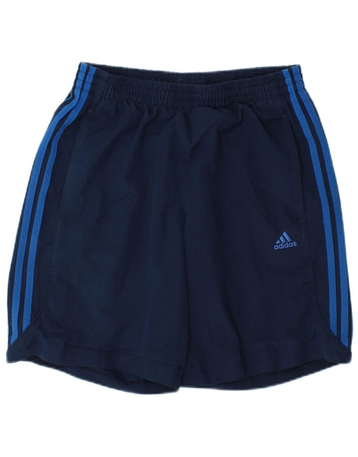 Męskie spodenki sportowe Adidas, małe, granatowe, poliestrowe