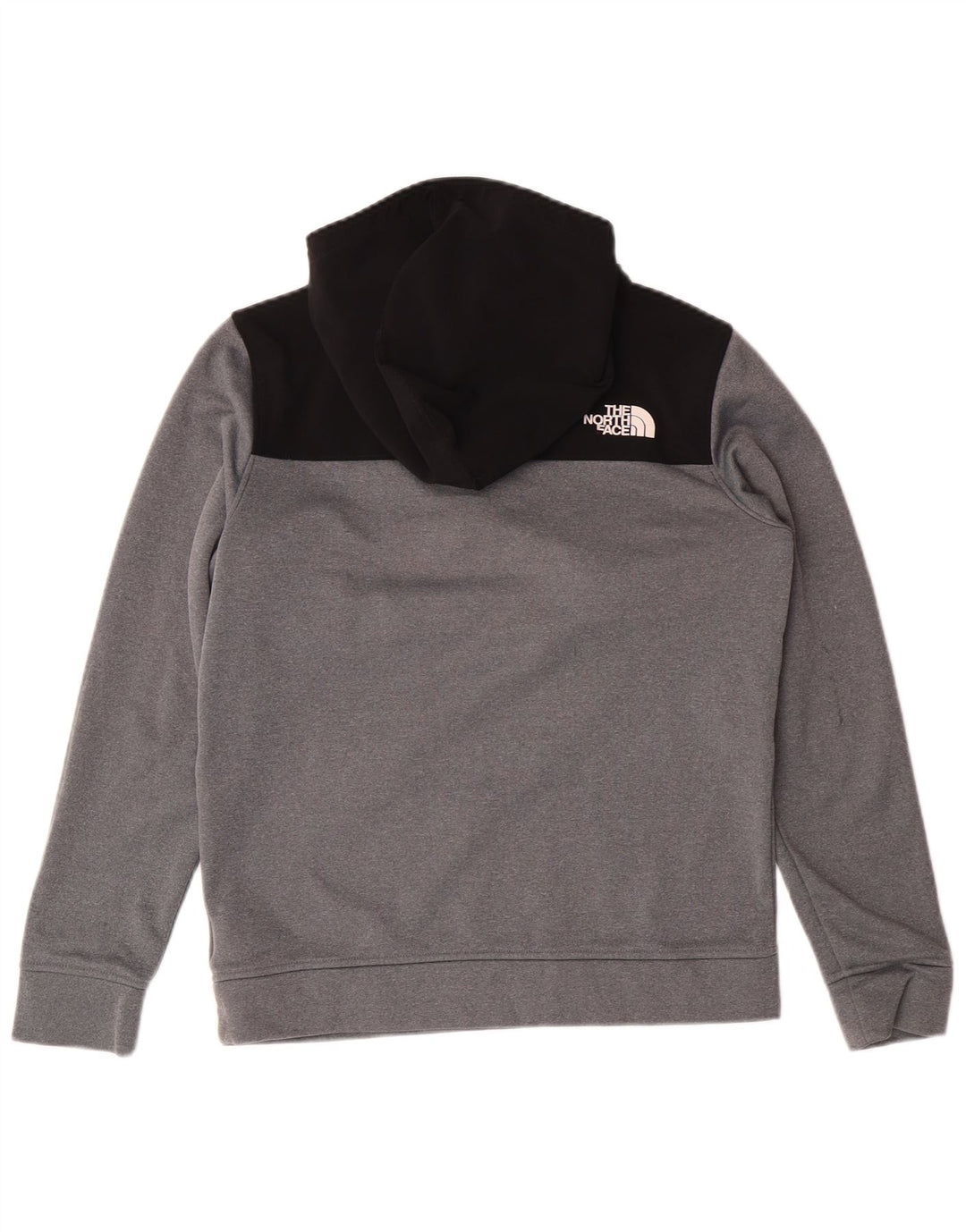 THE NORTH FACE Chłopięcy sweter z kapturem i zamkiem, 14-15 lat, XL, szary, blok kolorów