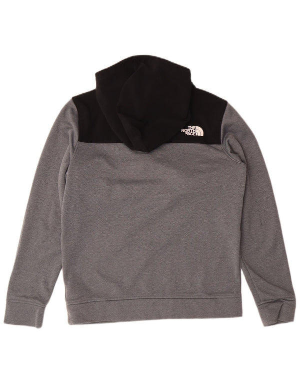 THE NORTH FACE Chłopięcy sweter z kapturem i zamkiem, 14-15 lat, XL, szary, blok kolorów