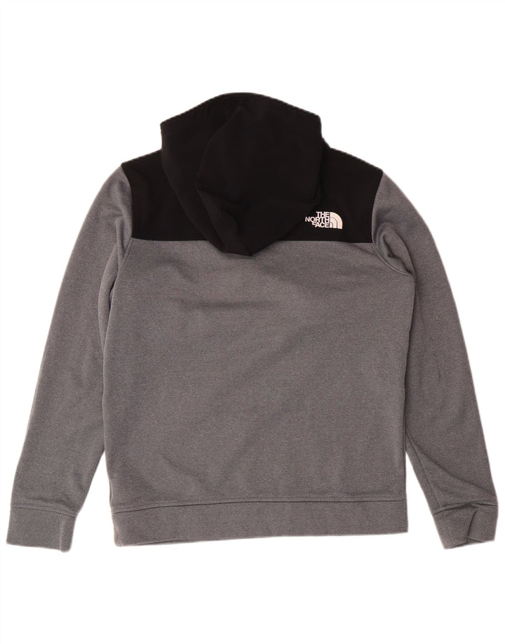THE NORTH FACE Chłopięcy sweter z kapturem i zamkiem, 14-15 lat, XL, szary, blok kolorów
