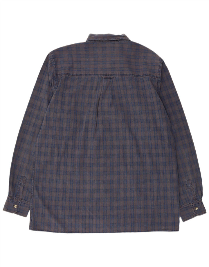 Męska koszula flanelowa Lee XL, bawełniana, szara krata